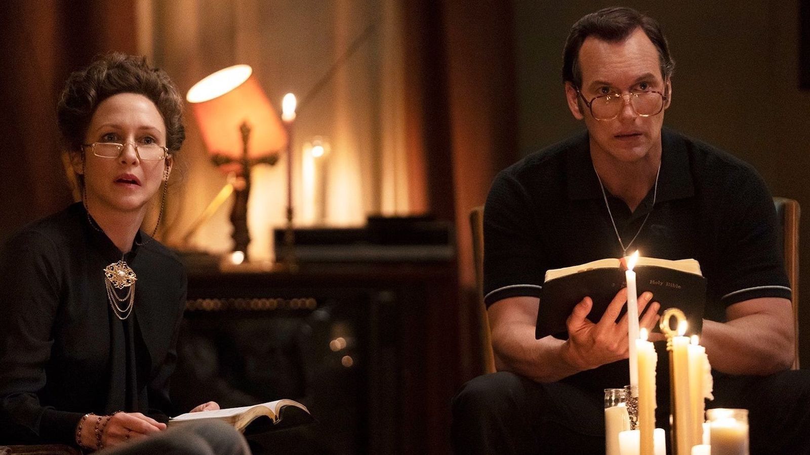 I celebri protagonisti della saga di The Conjuring: Vera Farmiga e Patrick Wilson