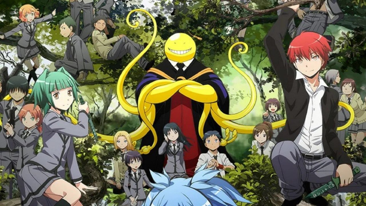 Una scena di Assassination Classroom
