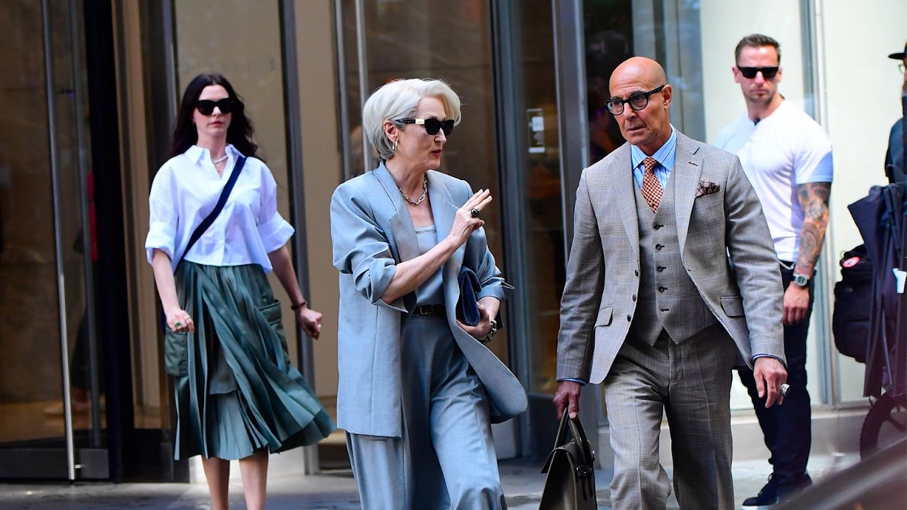 Il diavolo veste Prada 2, Meryl Streep e Stanley Tucci sul set