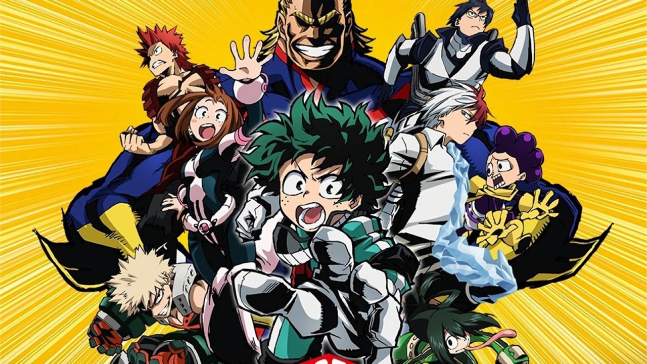 Una scena di My Hero Academia