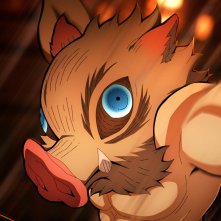 Demon Slayer: Kimetsu no Yaiba Il Castello dell'Infinito: Inosuke in combattimento