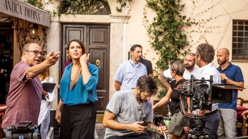 Verdone E Gascon A Roma Sul Set