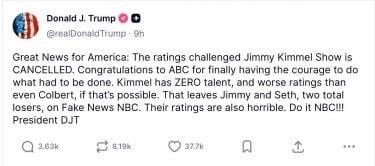 Trump Su Kimmel