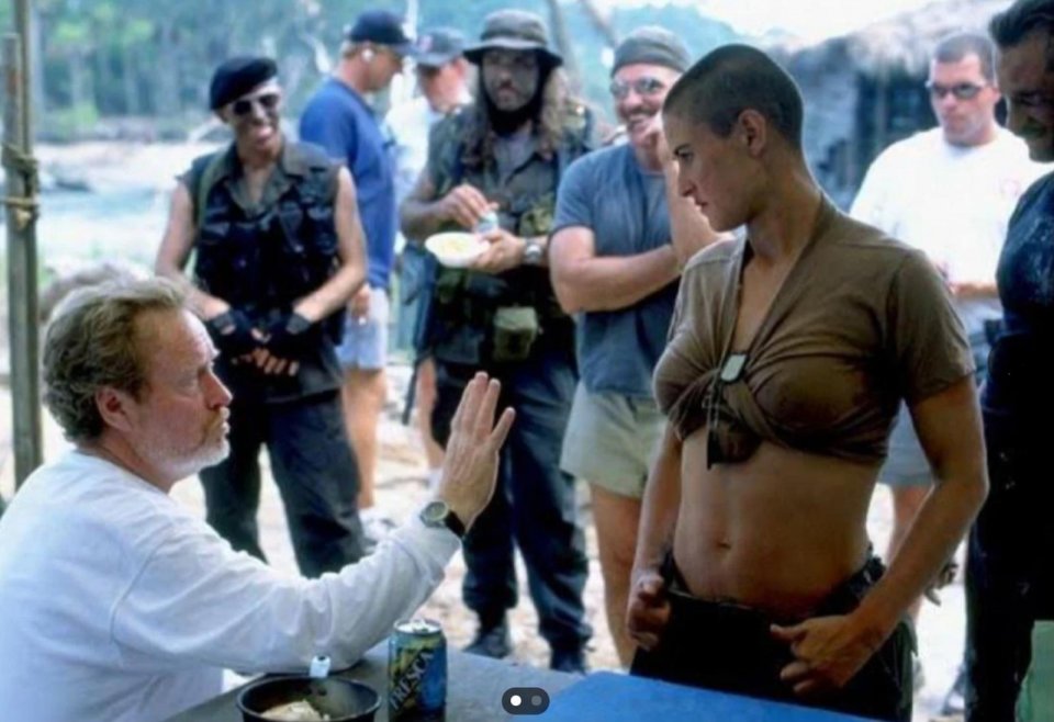 Soldato Jane Ridley Scott Demi Moore Set