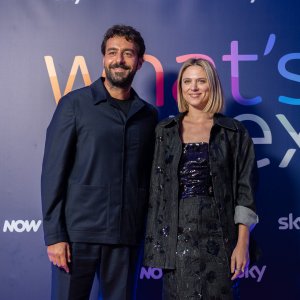 Brenda Lodigiani e Michele Rosiello al photocall del What's Next di Sky per Love Bugs