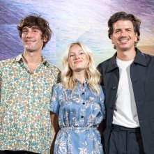 Testa o croce?: Nadia Tereszkiewicz insieme ai registi Alessio Rigo De Righi e Matteo Zoppis a Locarno 2025