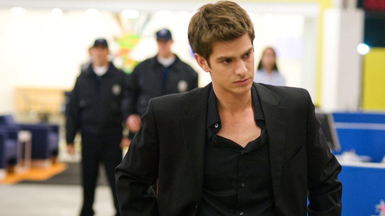 Andrew Garfield in una scena di The Social Network