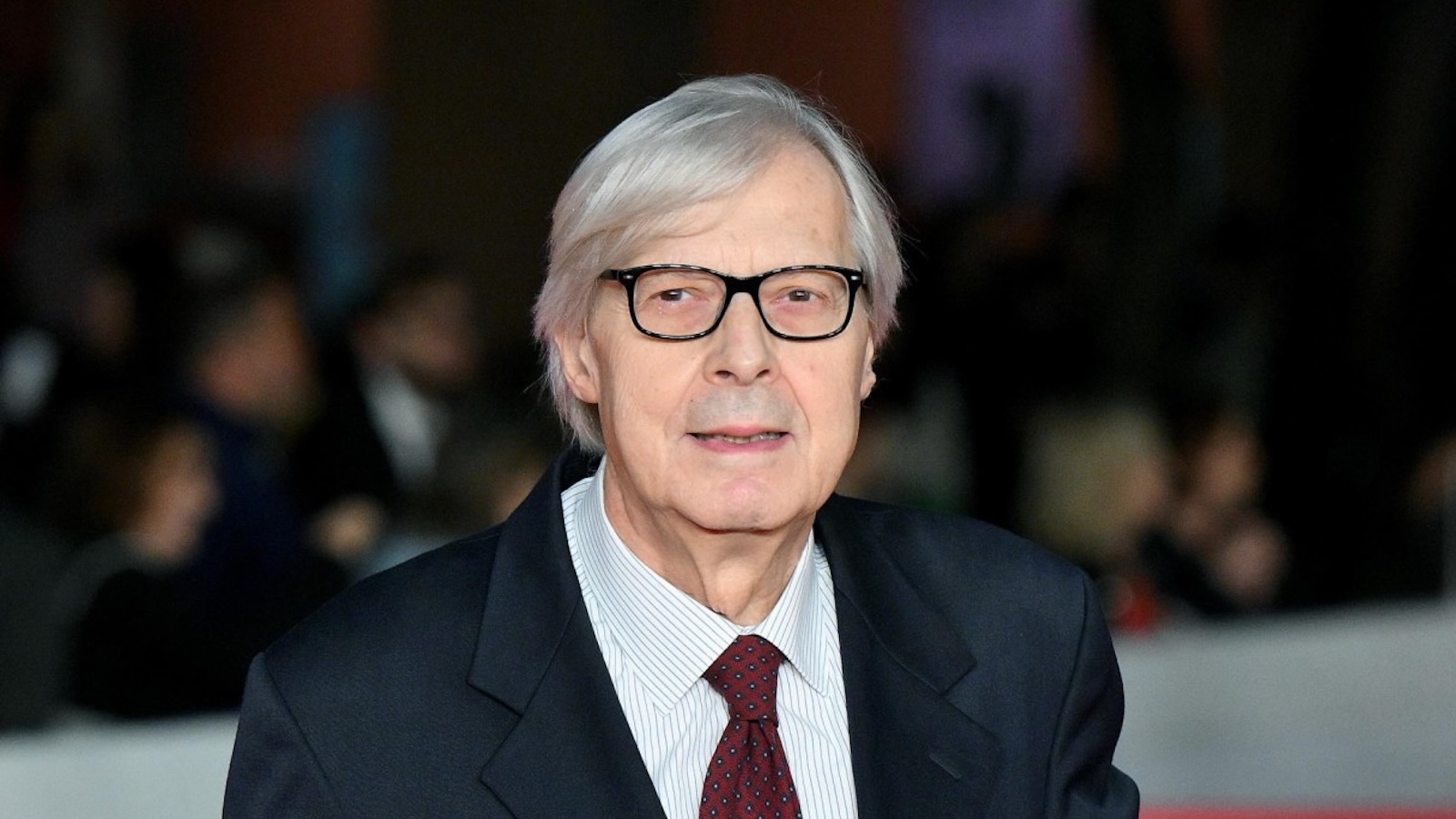 Vittorio Sgarbi, un primo piano del critico d'arte