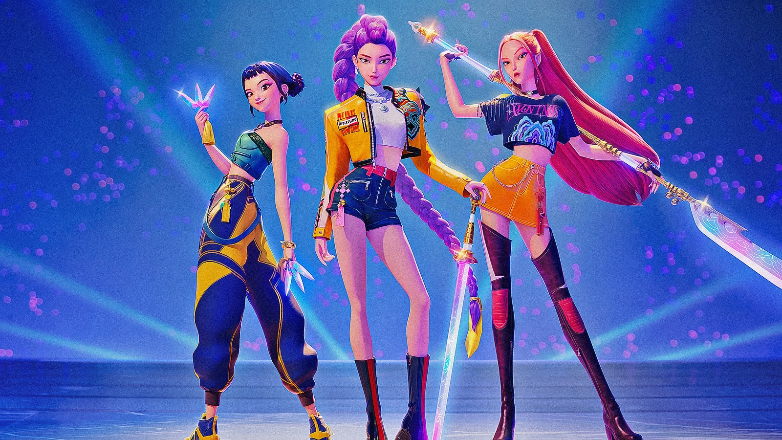 Le tre protagoniste di KPop Demon Hunters
