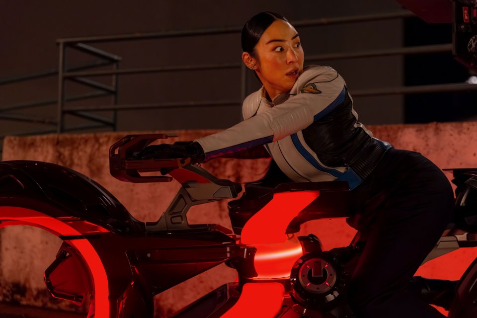 Tron Ares Greta Lee Moto