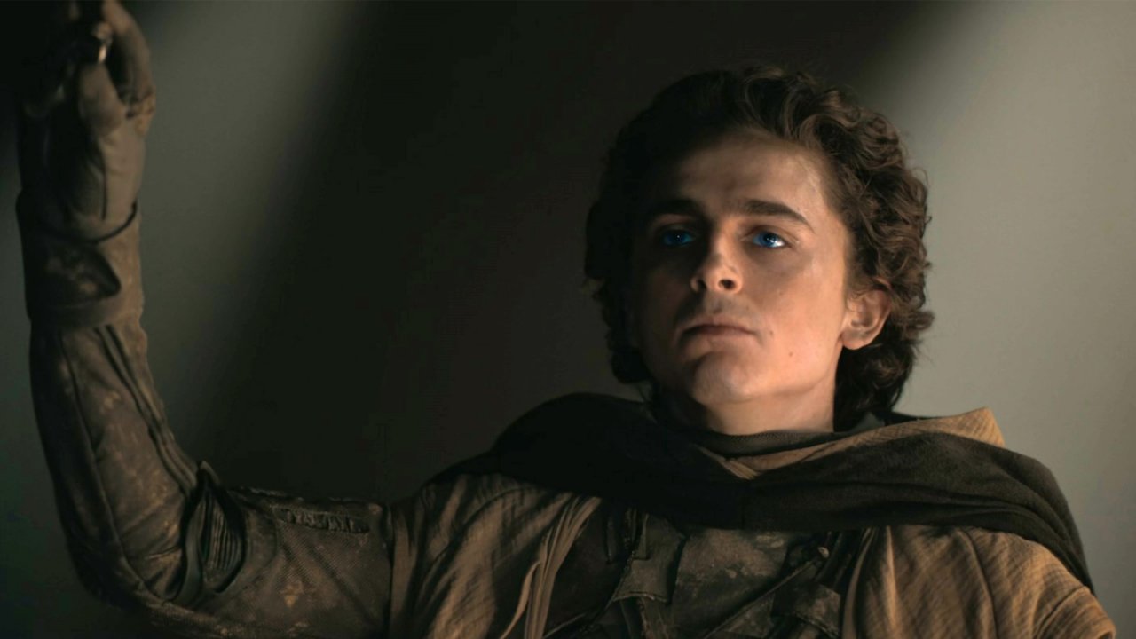 Dune, Timothee Chalamet in una scena del film