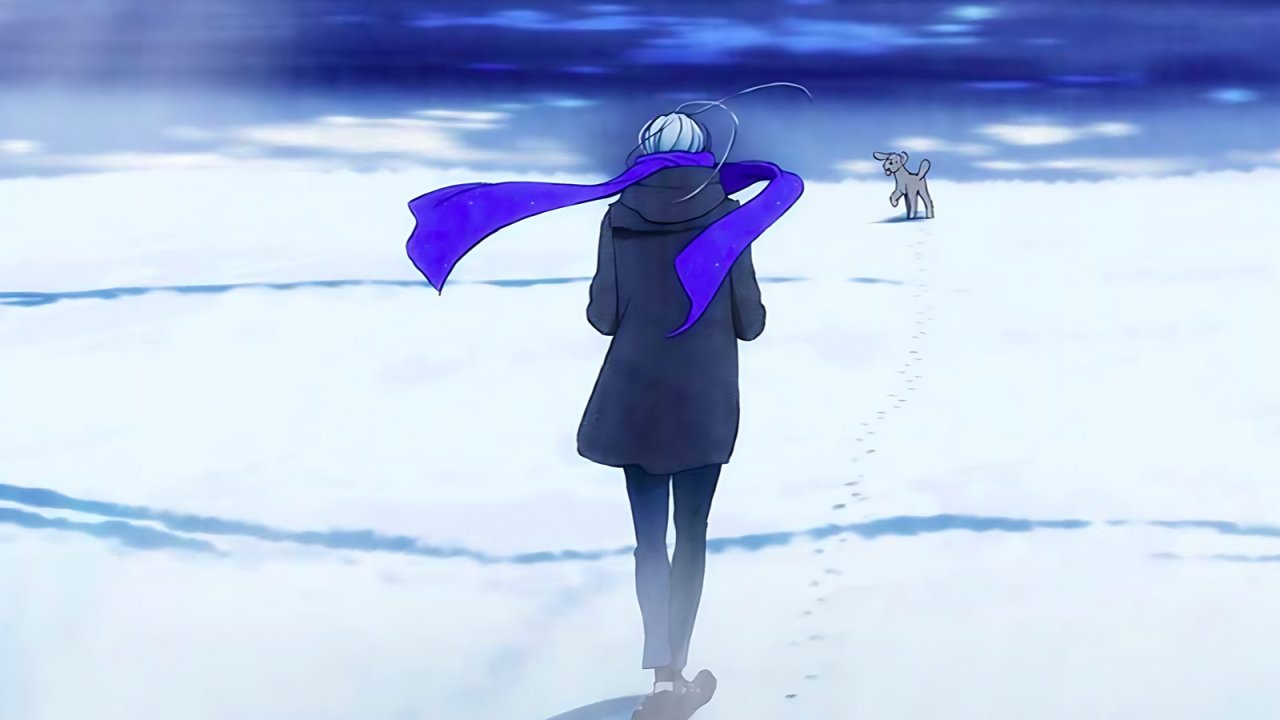 Una scena di Yuri on Ice