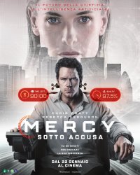 Mercy: Sotto accusa, poster italiano del thiller con Chris Pratt