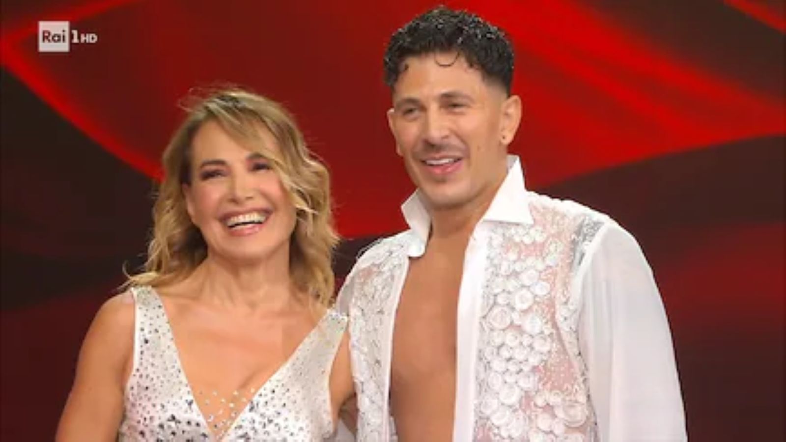 Barbara D’Urso con Pasquale La Rocca
