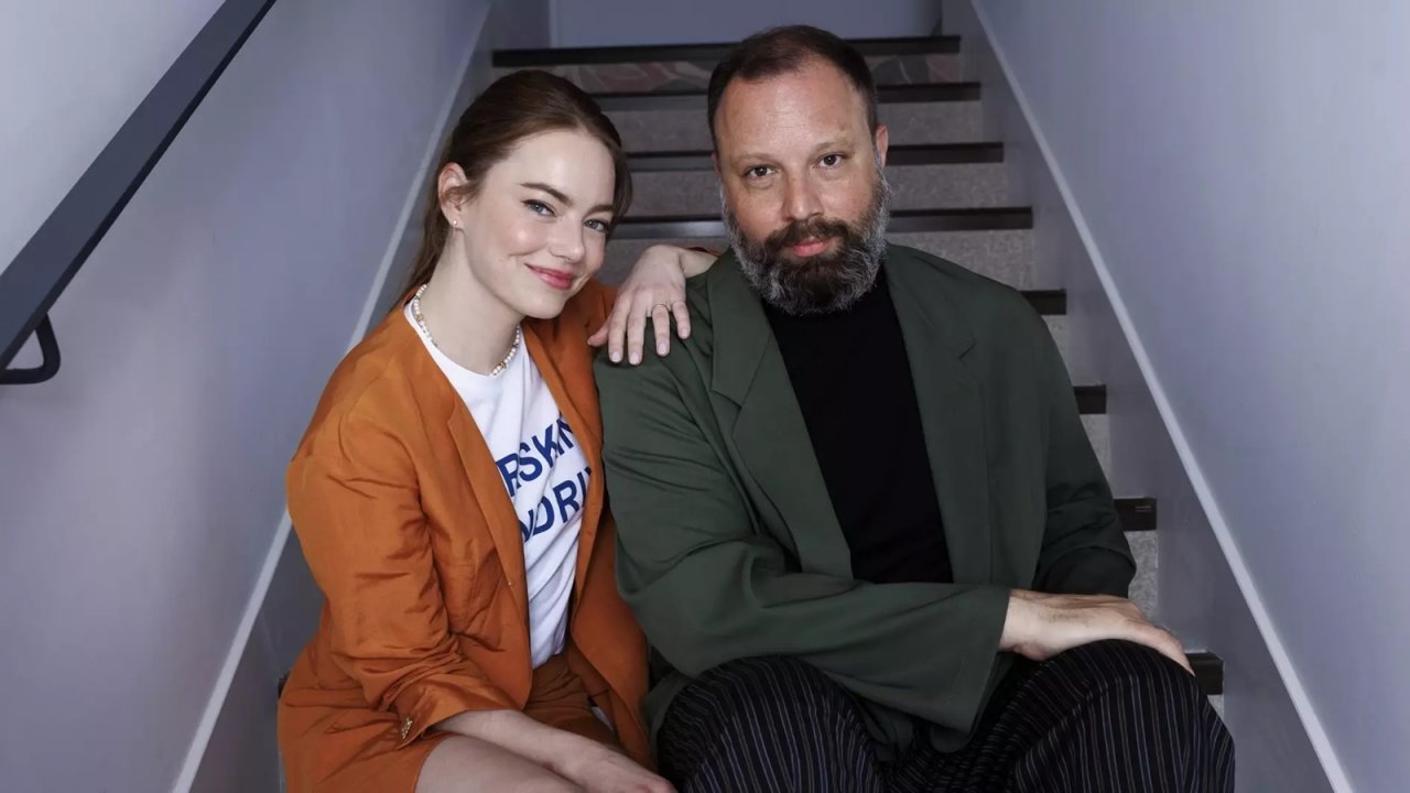 Una foto di Yorgos Lanthimos ed Emma Stone