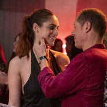 Amata: Miriam Leone, Stefano Accorsi durante una scena