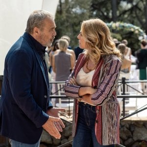 Fuori la verità: Claudio Amendola e Claudia Gerini durante una scena