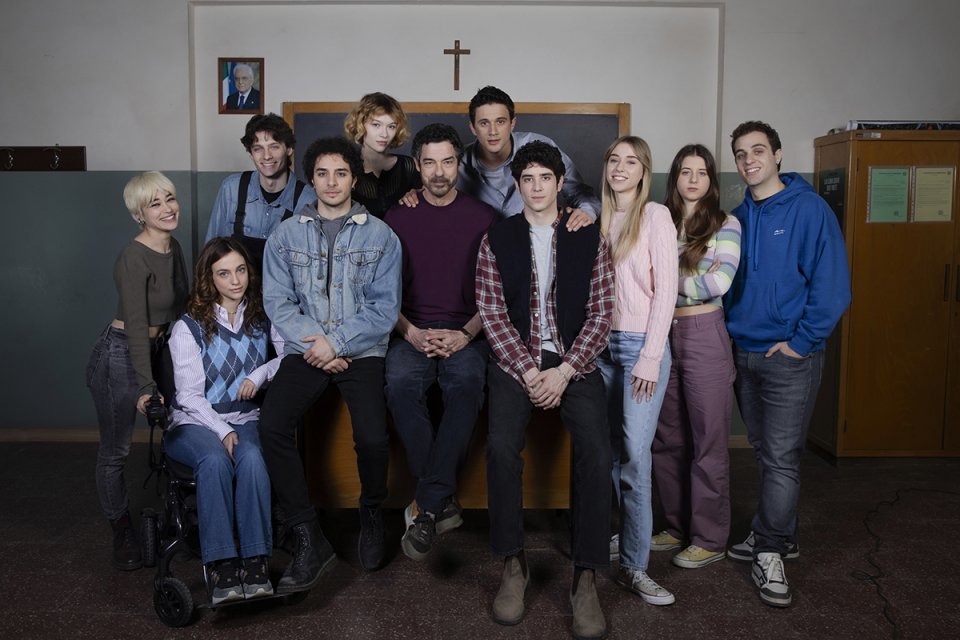 Un Professore Foto Gruppo Terza Stagione Serie Tv Rai