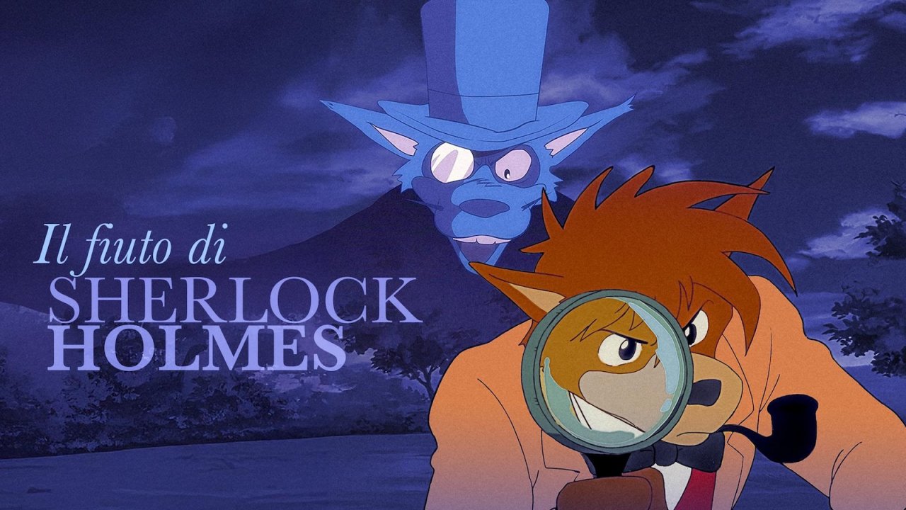 Il Fiuto di Sherlock Holmes, un banner promozionale dell'anime