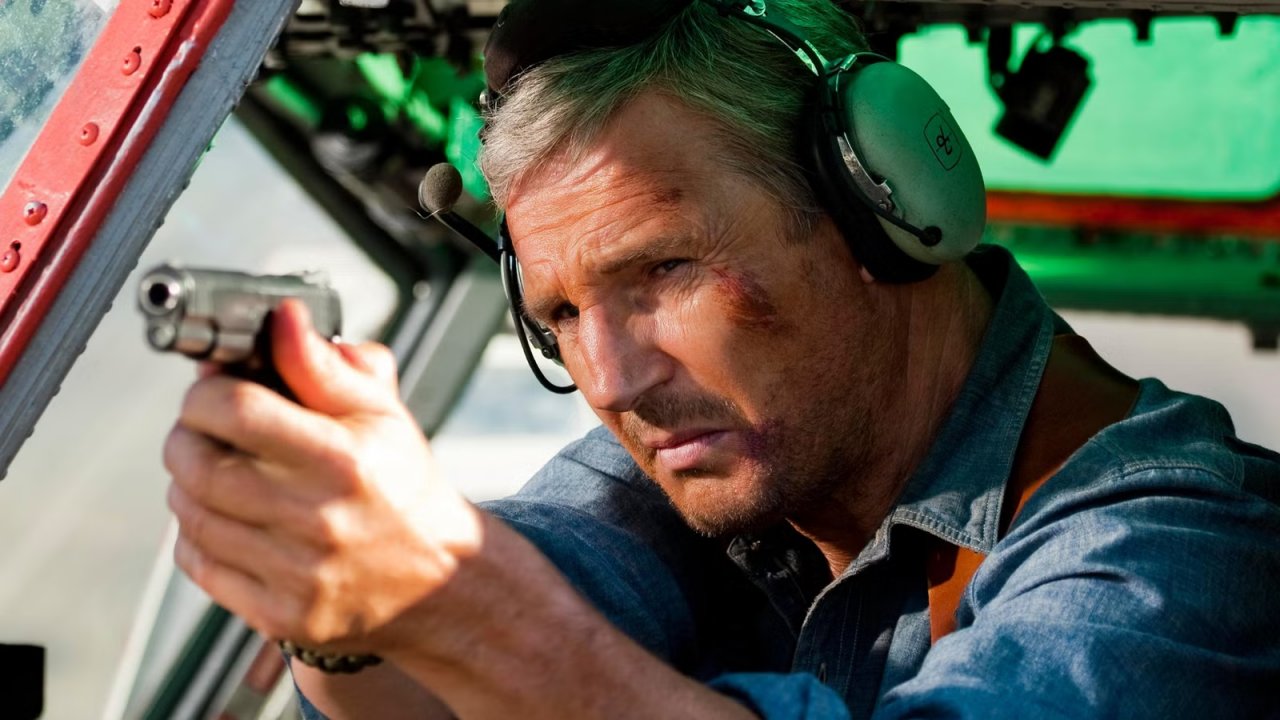 Una scena di A-Team con Liam Neeson