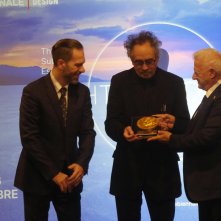 Tim Burton ritira il premio Lorenzo il Magnifico alla Carriera
