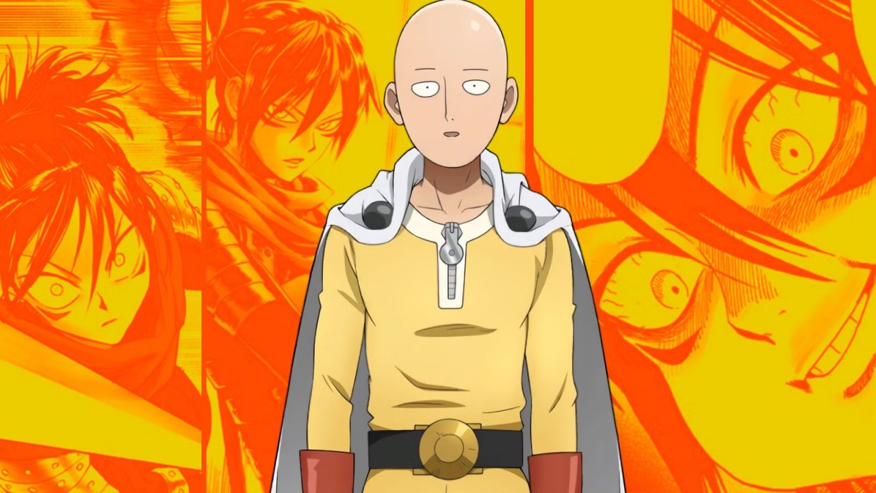 Una scena di One-Punch Man