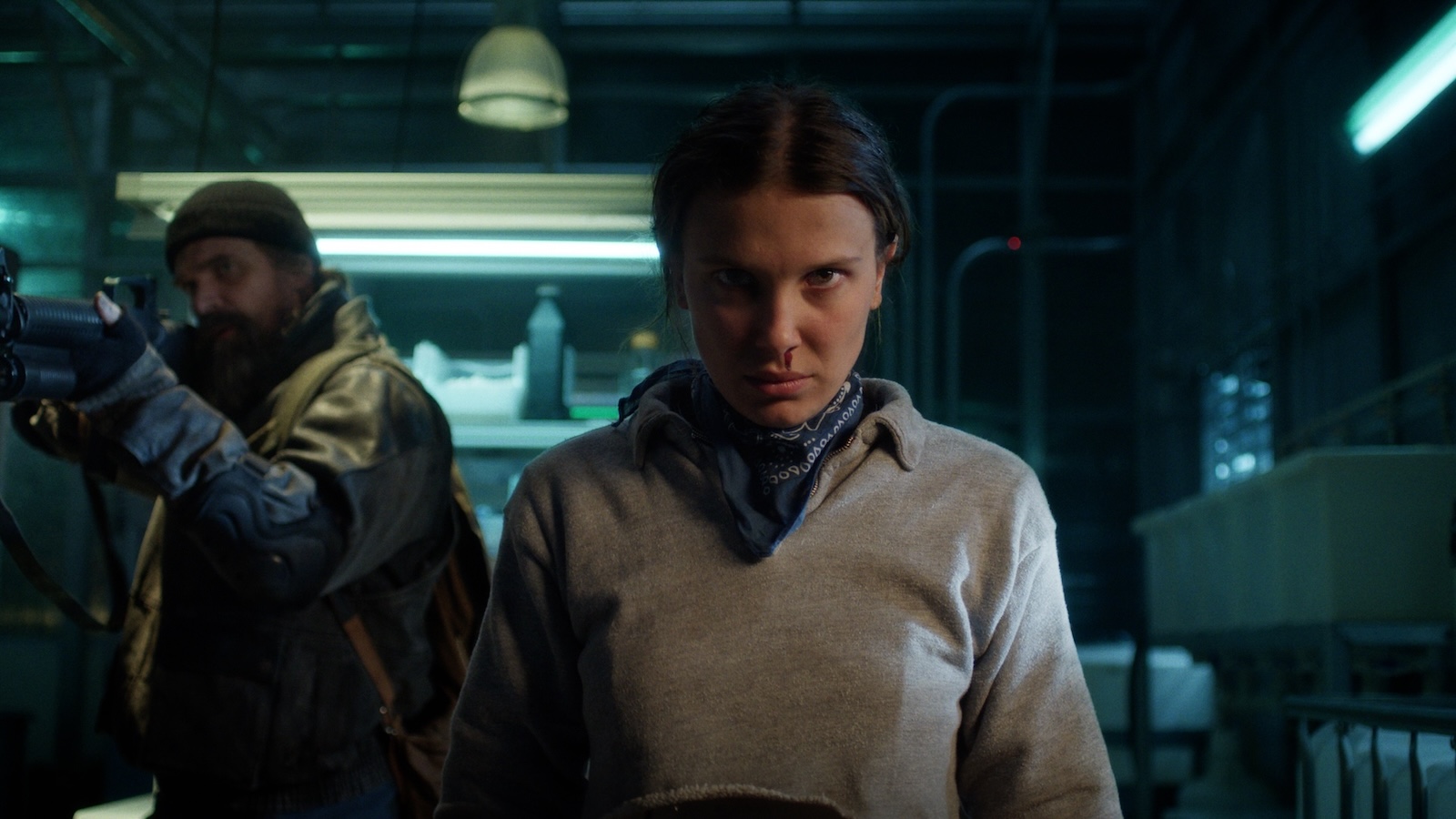Stranger Things 5, Millie Bobby Brown in una scena
