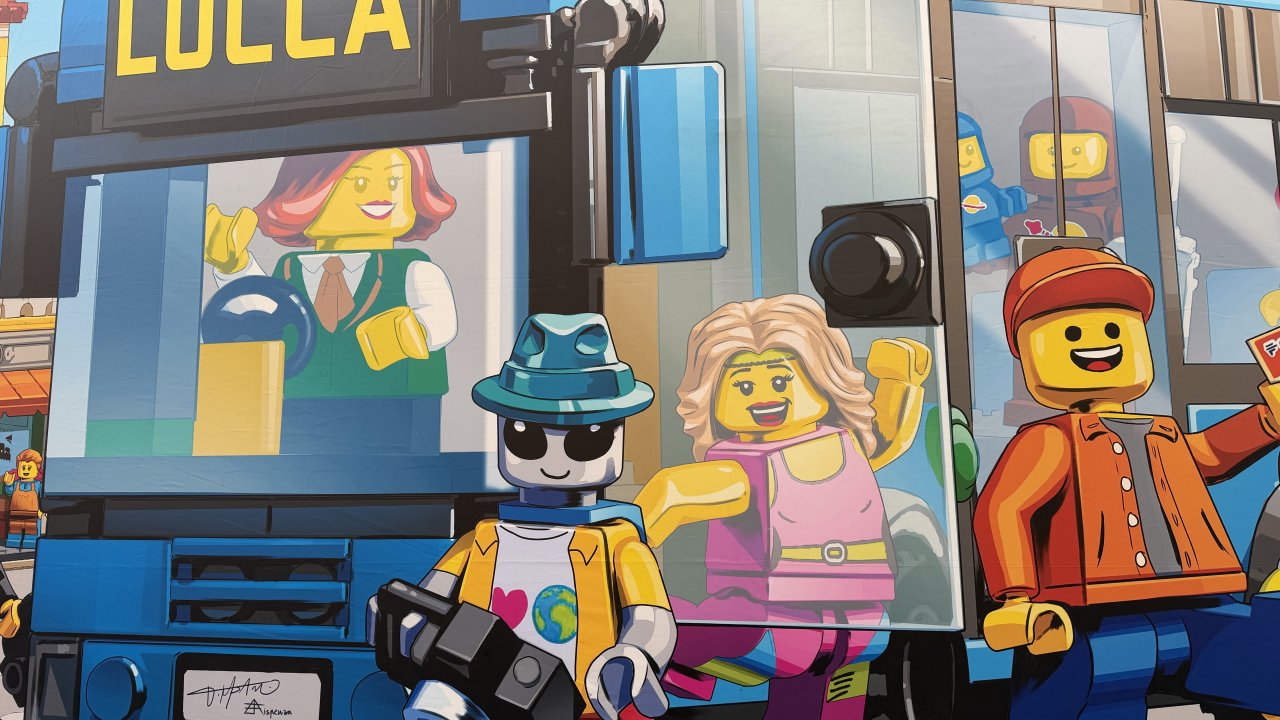 Un dettaglio del padiglione Lego a Lucca Comics and Games 2025