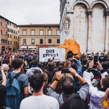 Lucca Comics & Games: Zerocalcare in un'immagine mentre presenta Due Spicci