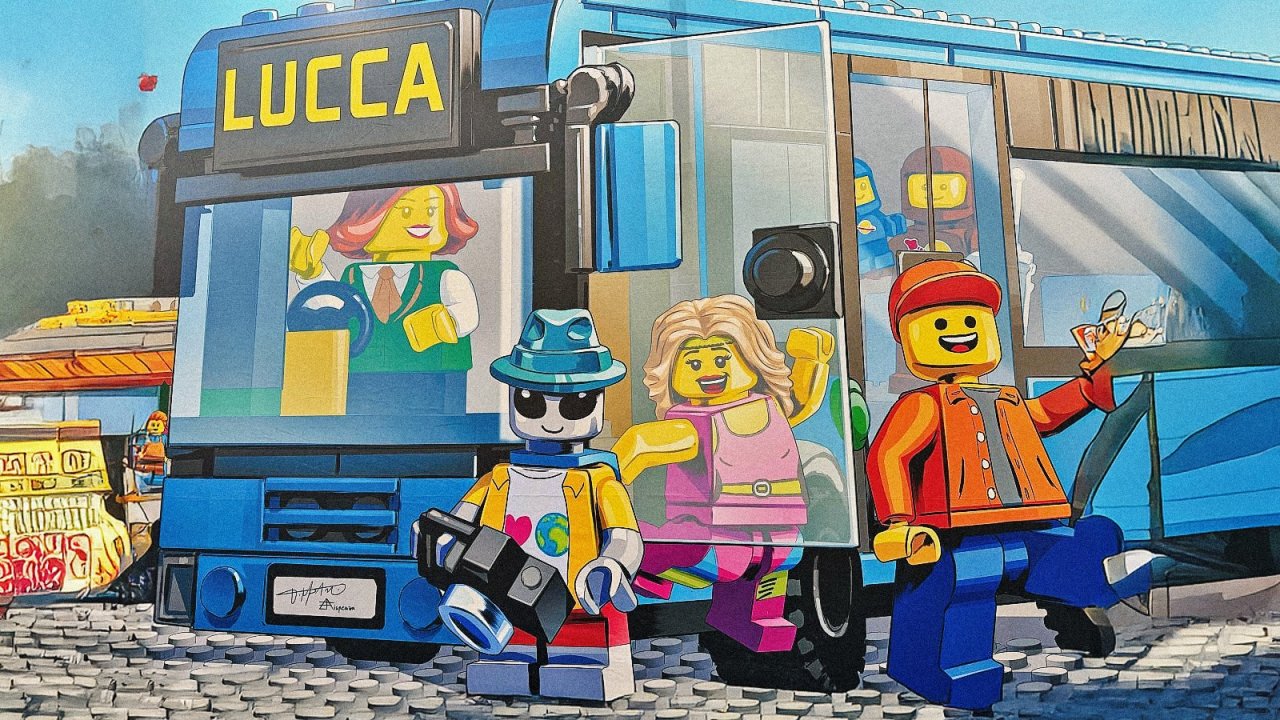 Un dettaglio del padiglione Lego a Lucca Comics and Games 2025