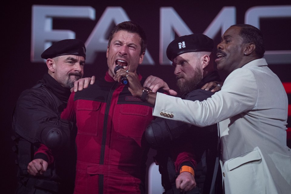 The Running Man Glenn Powell Colman Domingo