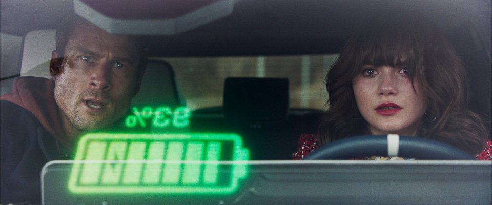 The Running Man Glenn Powell Emilia Jones