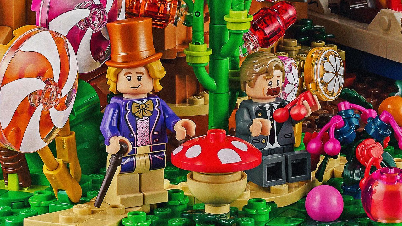 Un'immagine del set Lego dedicato a Willy Wonka