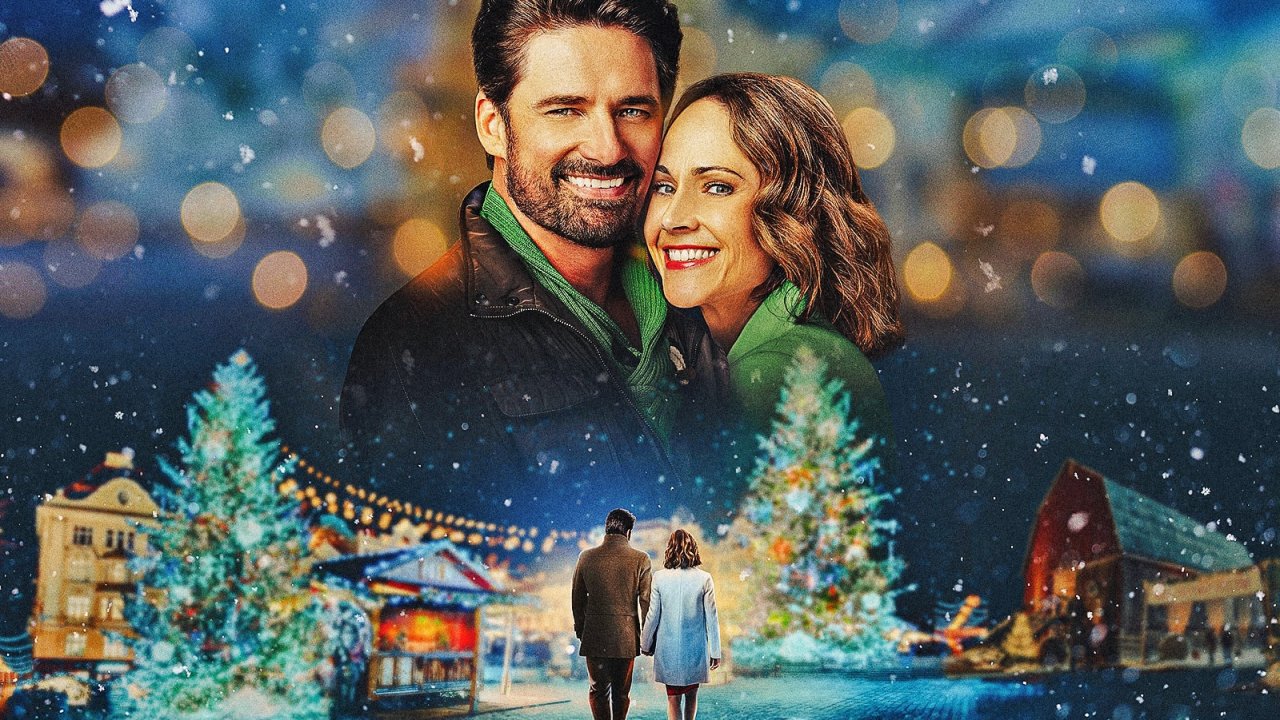 Warren Christie e Nikki DeLoach in una scena di La nostra favola di Natale