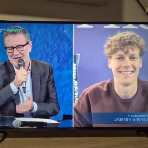 Fabio Fazio e Jannik Sinner