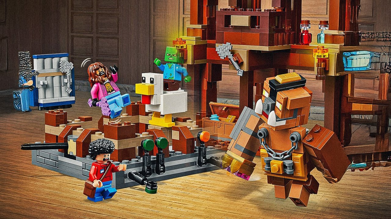 Le minifigure del set in offerta di Minecraft