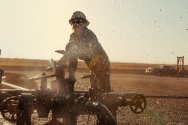 Landman Jacob Lofland Scena Seconda Stagione Serie Tv Paramount Plus