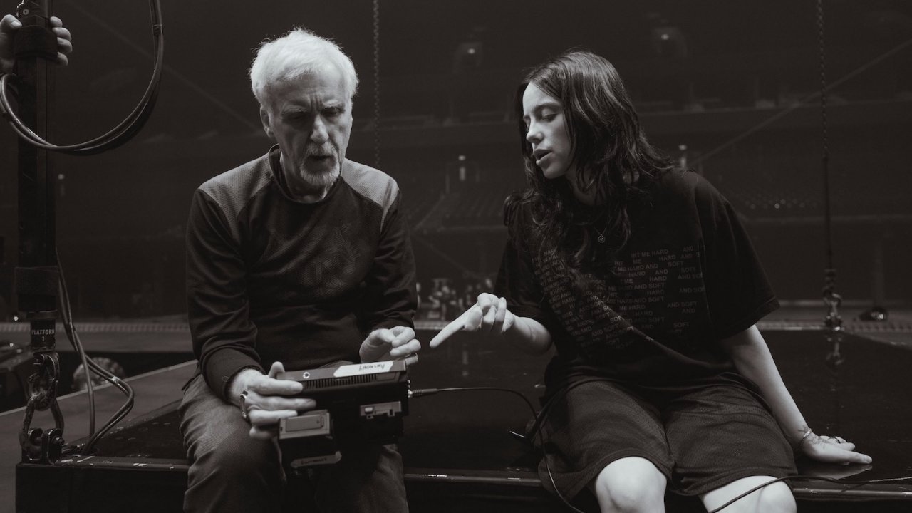 James Cameron e Billie Eilish sul palco