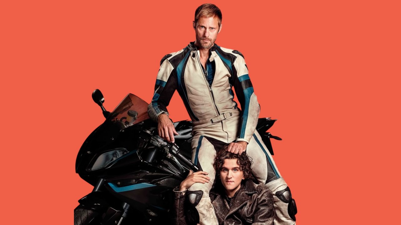 Harry Melling e Alexander Skarsgård in Pillion