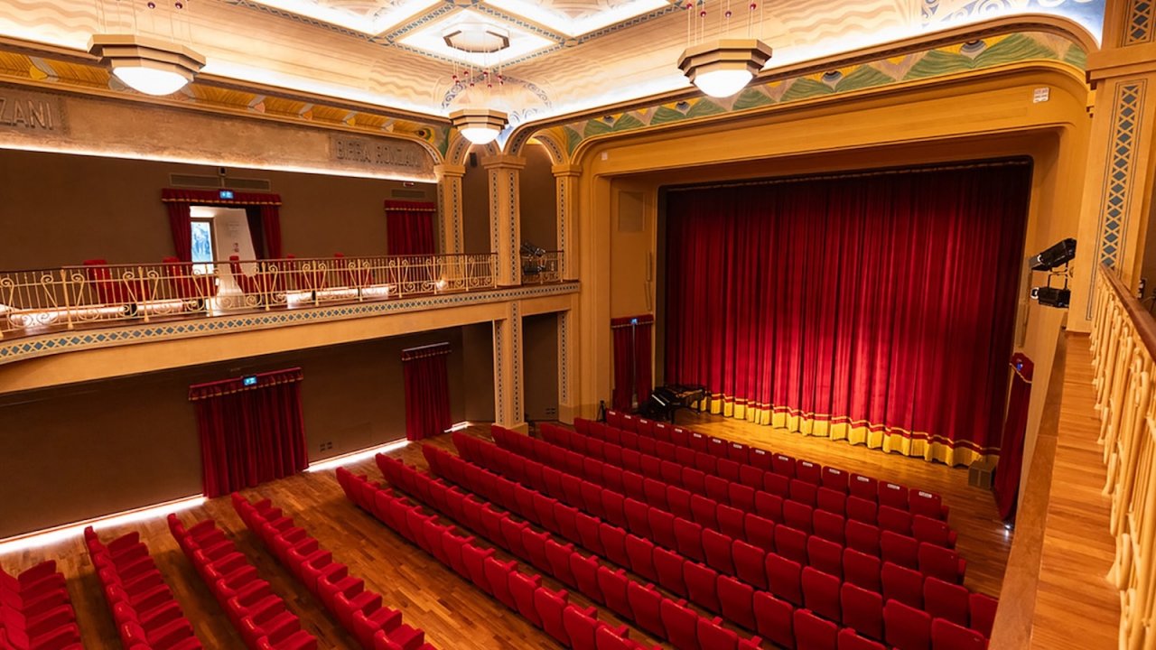 L'interno di una sala cinematografica