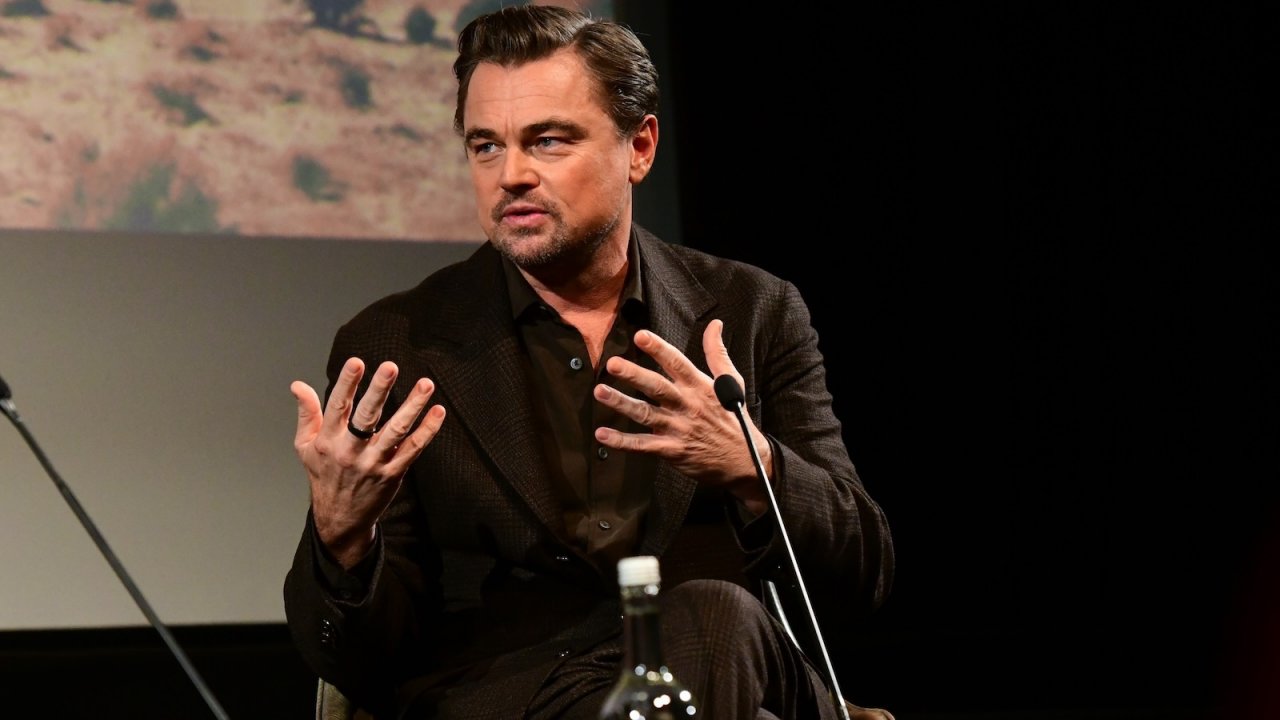 Leonardo DiCaprio durante una proiezione
