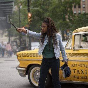 Annabeth in azione nei nuovi episodi della serie Disney+