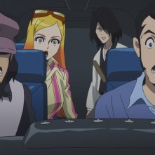 Lupin the IIIRD - The Movie: La Stirpe Immortale: la gang in auto