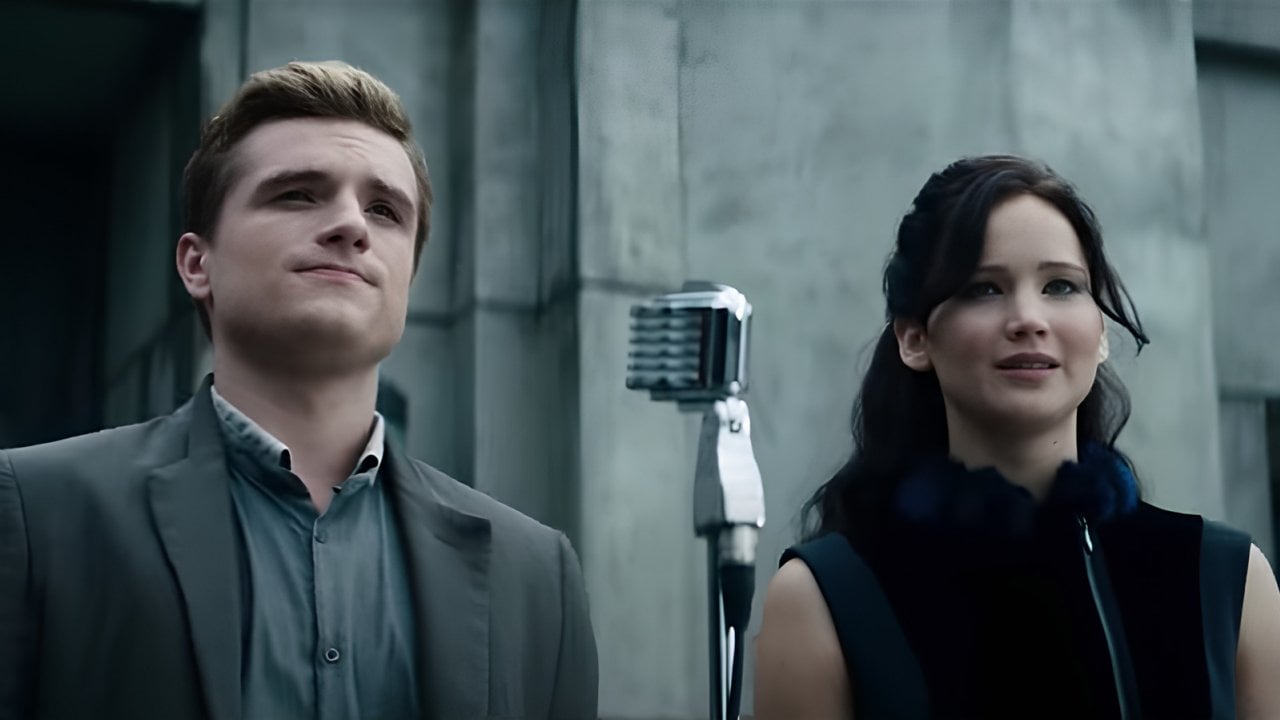Jennifer Lawrence e Josh Hutcherson in Hunger Games