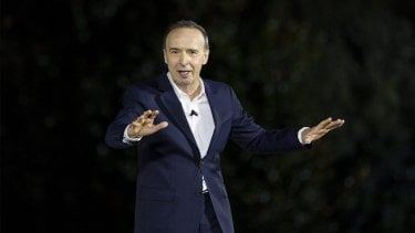 Roberto Benigni Pietro Stasera Rai 1