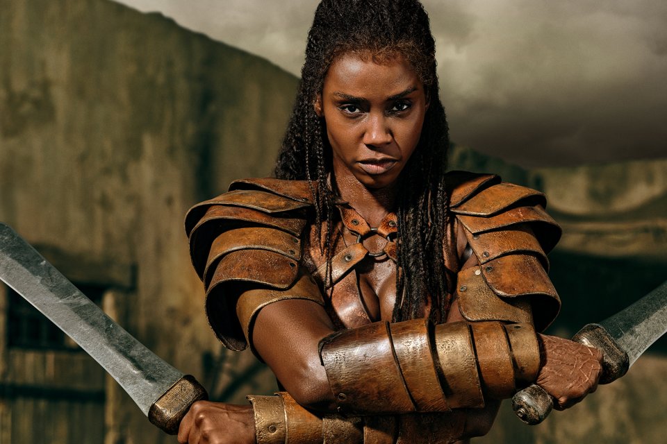 Spartacus House Of Ashur Tenika Davis Scena Serie Tv Mgm Plus