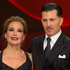 Barbara D'Urso e Pasquale La Rocca dopo il Tango Argentino