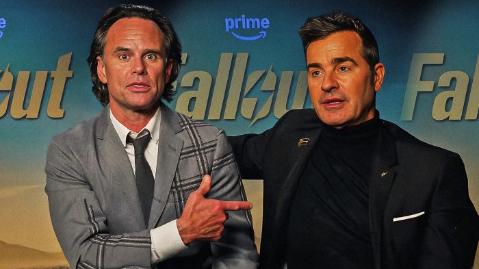 Fallout 2: Walton Goggins e Justin Theroux fra glitch, UFO e le stranezze del loro amico Sam Rockwell