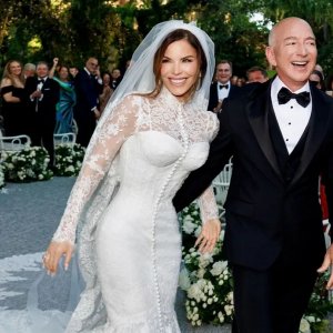 Jeff Bezos il giorno del matrimonio a Venezia con Lauren Sánchez