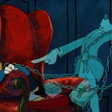 Pippo è il fantasma di Jacob Marley, l'avido ex socio di Scrooge